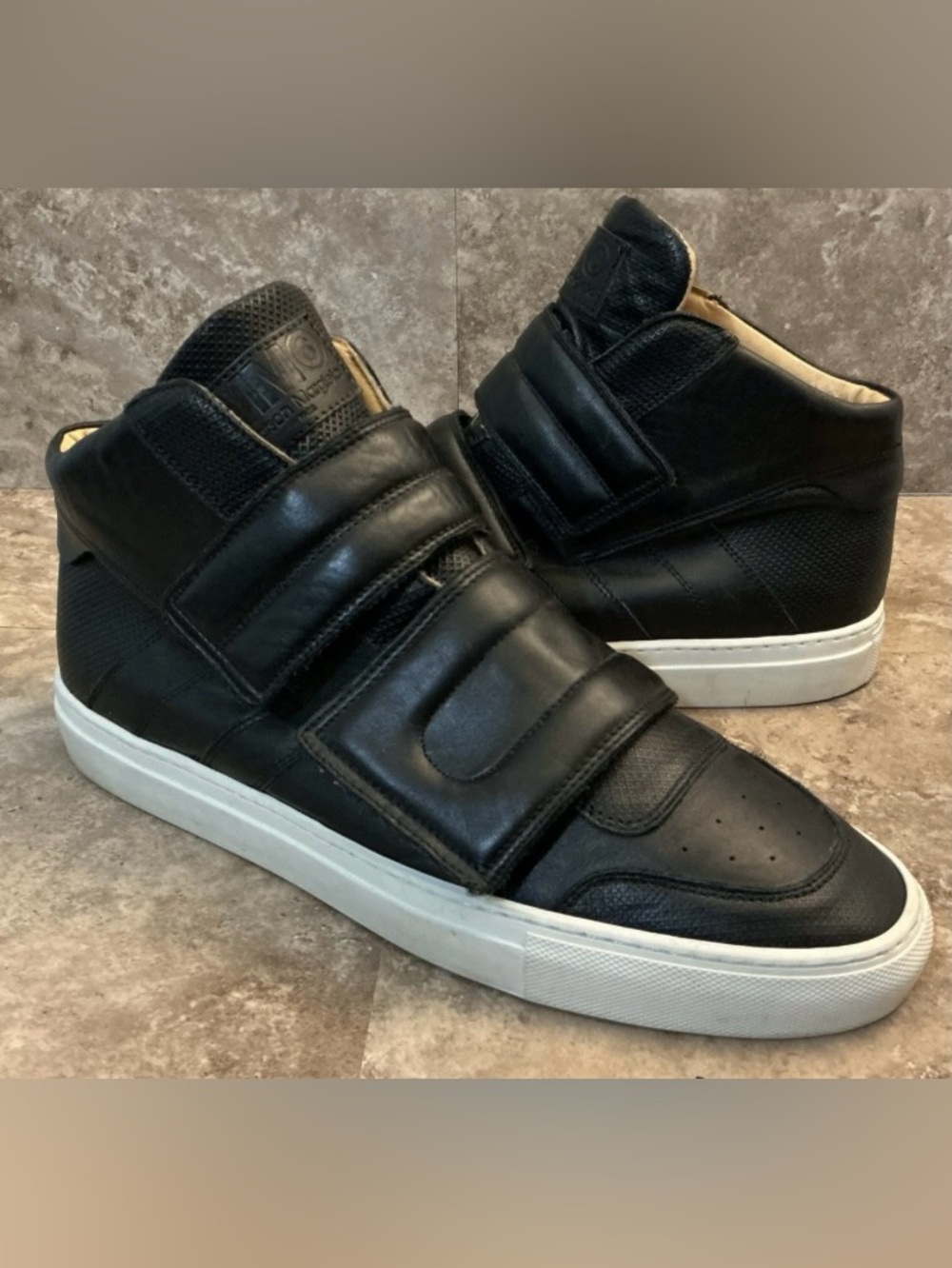 Maison Margiela Clinic Black Sz38Leather High Top Sneaker Luxury Sz 38